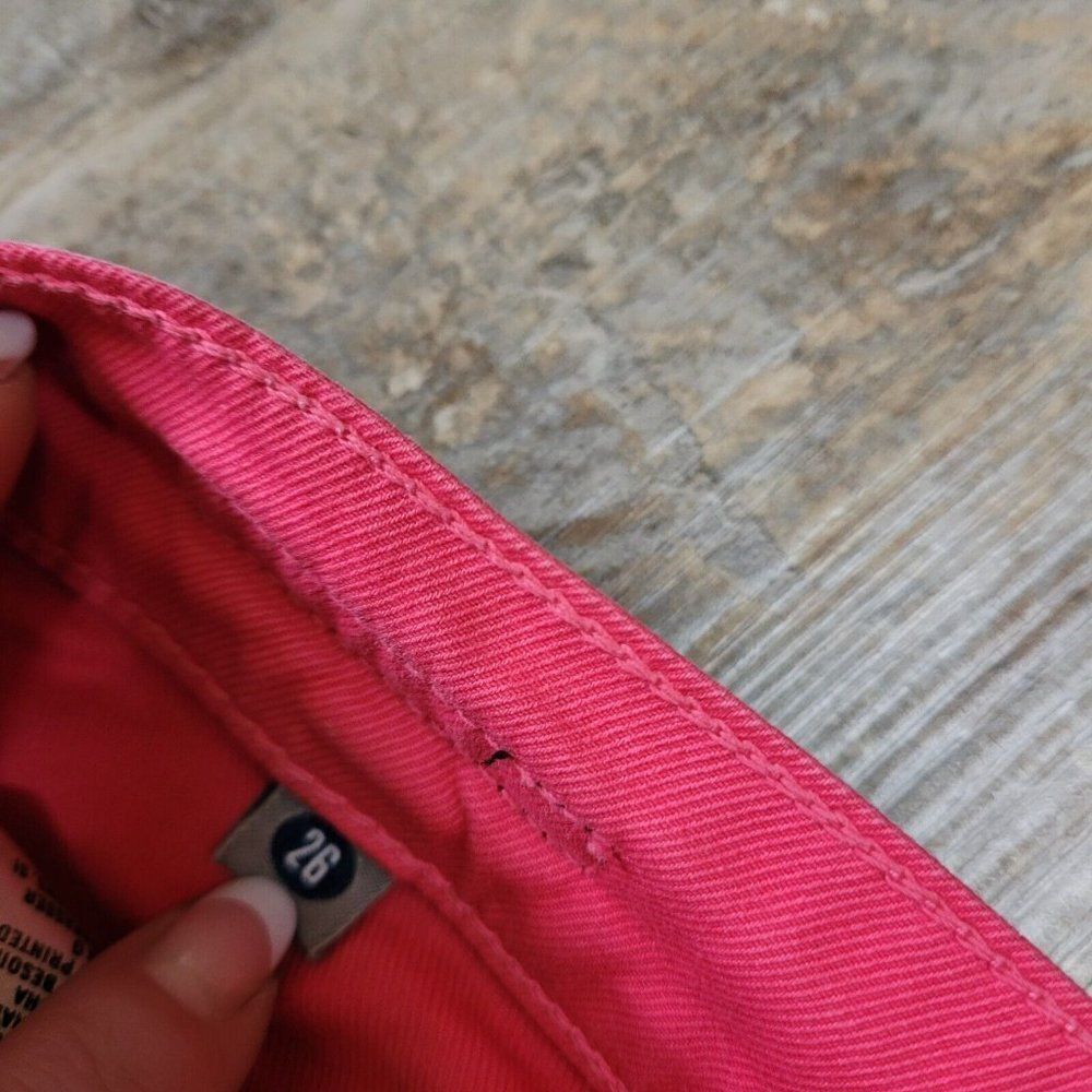 Citizens of Humanity Thompson Medium Rise‎ Skinny Jeans Shocking Pink Womens 26 - Picture 15 of 16